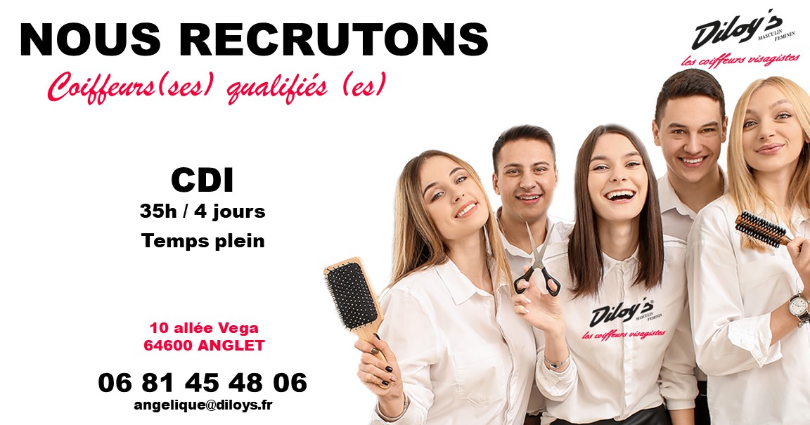 Salon de coiffeurs visagistes à 10 Allée Vega 64600 Anglet - Diloy's - Diloy's Groupe